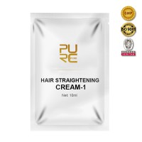 OEM private label 100% straight 10ml sachet permanent hair straightening cream