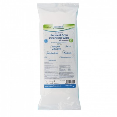 Anti-Bacterial Perineal Area Cleaning Wipe 25pcs/Pack %99.99 Effective